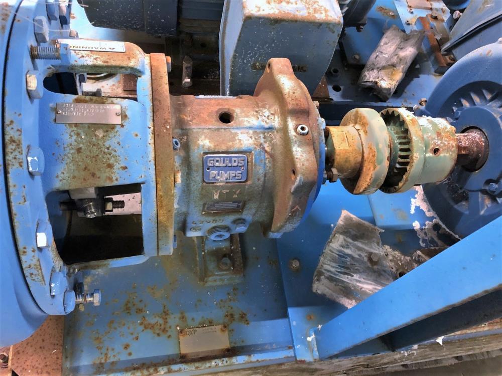 Goulds 3196 MTX Centrifugal Pump, 3"x4"-13", 316 SS w/ 50 HP Motor